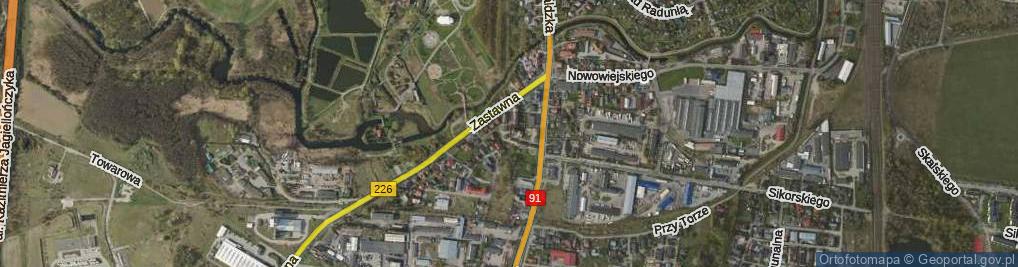 Zdjęcie satelitarne Szarych Szeregów ul.